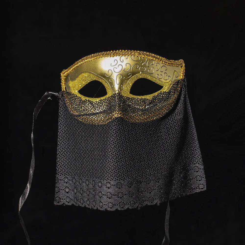 Princess Venice Mask Christmas Party Ball Mask COS Venice Lace Masques Halloween Masquerade Performance Venice Lace Veil Mask