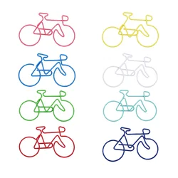 Bicycle Shape Paper Clip Stationery Bike Clip Metal Cute Stationery Kawaii Accessories Paperclips Metal Paper Clips Decorative