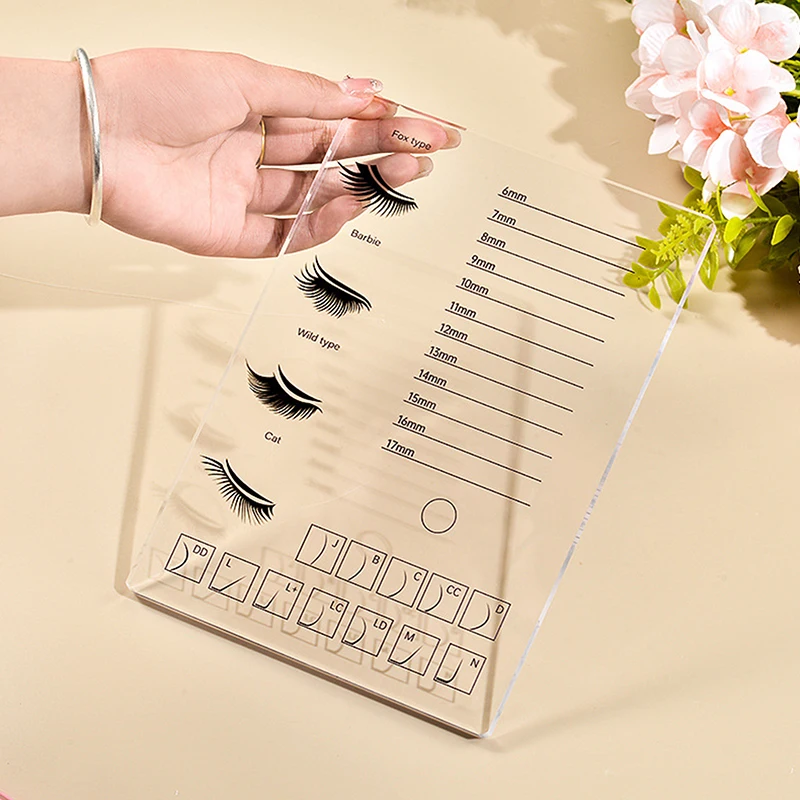 Glue Pallet Board Stand Pad Acrylic False Eyelash Display Board Grafting Eyelash Table Eyelash Extension Scale Plate Tray