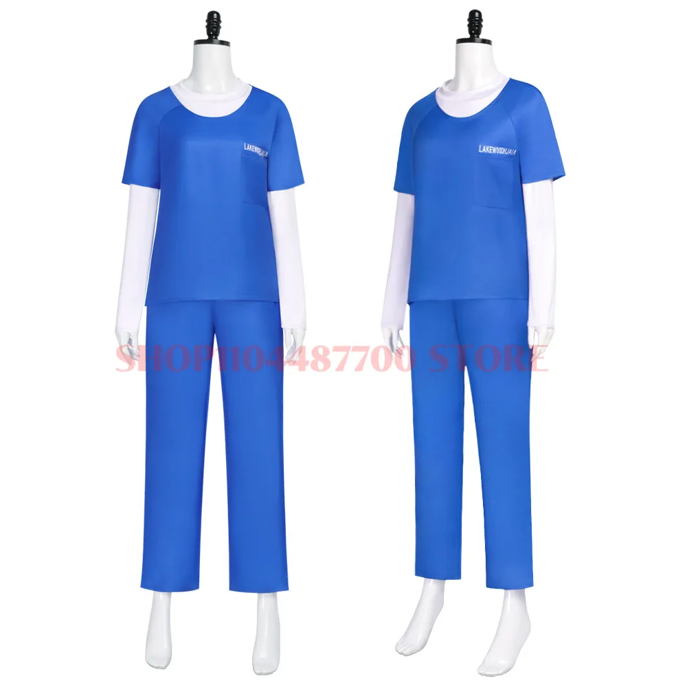 Miss Polaris Cosplay Anime X Lorna Cosplay Dane Costume Blue Uniform Suit Halloween Costume Outfit for Woman Adult