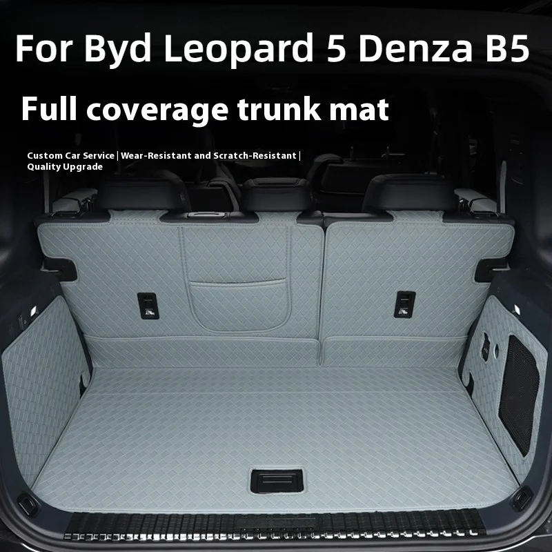 

Для BYD Formula Leopard 5, Denza B5, коврик для багажника с полным покрытием, подкладка для багажника, внутренняя модификация