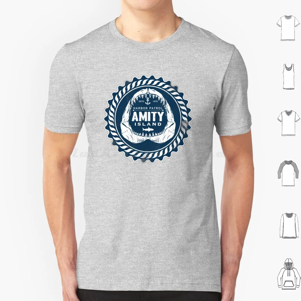 T-shirt Amity Island Harbor Patrol, grande taille, 100% coton, cool, nouveau, populaire, tendance récente, meilleur choix, best-seller