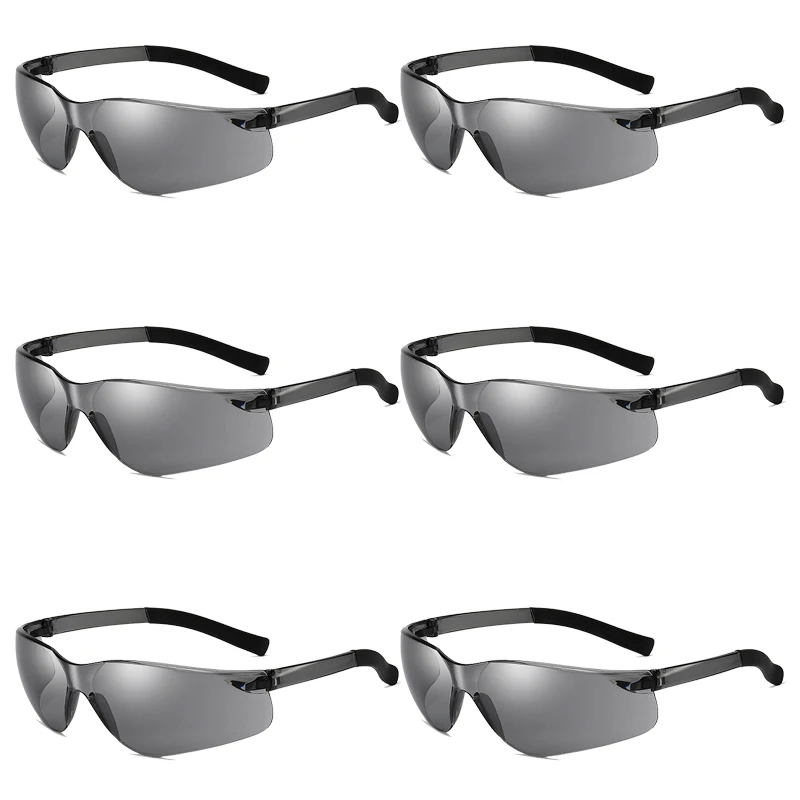 KAMMPT 6 Pairs Per Set Rimless Sunglasses Men 2024 New in Wrapped Round Outdoor Shades Women Trendy Design Sports Sun Glasses