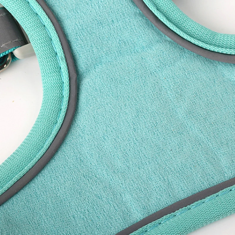 Pet Suede Chest Harness Vest Dog Strap Reflective Leash Retractable For Small Light And Convenientn image 5