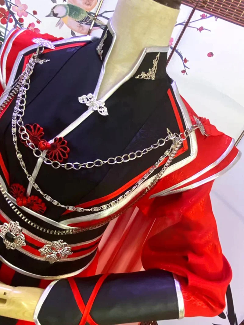 Bênção oficial do Anime Heaven Hua Cheng Cosplay para homens e mulheres, roupas chinesas Han, acessórios para capa, conjunto completo, Tian Guan Ci Fu