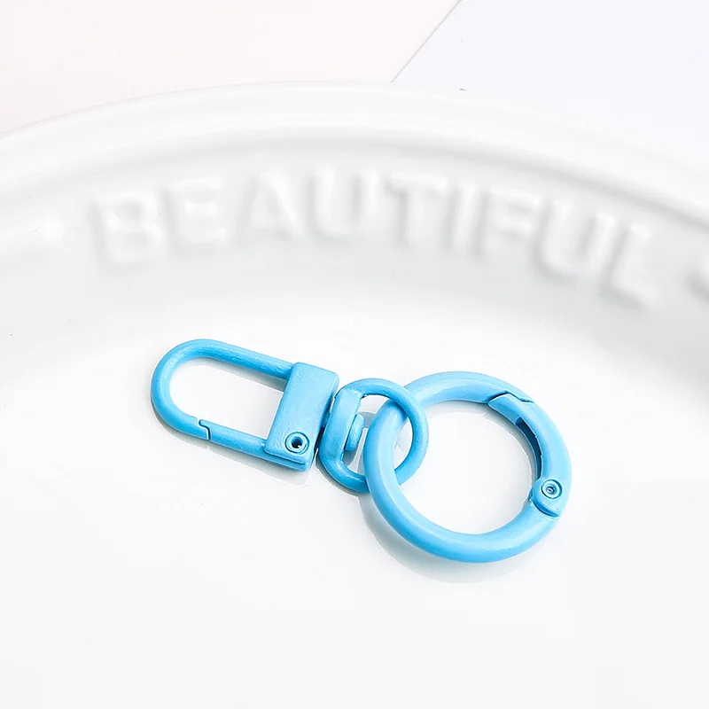 5 stücke Metalle Bunte Frühling Schlüsselring Schnalle Haken Schlüsselbund Karabiner Für DIY Schmuck Machen Liefert Zubehör Erkenntnisse Handwerk – Detail 6