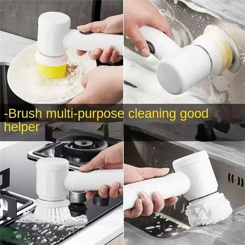 B25B Uniwersalna szczotka do czyszczenia Bezprzewodowa elektryczna szczotka ręczna do kuchni, łazienki i toalety