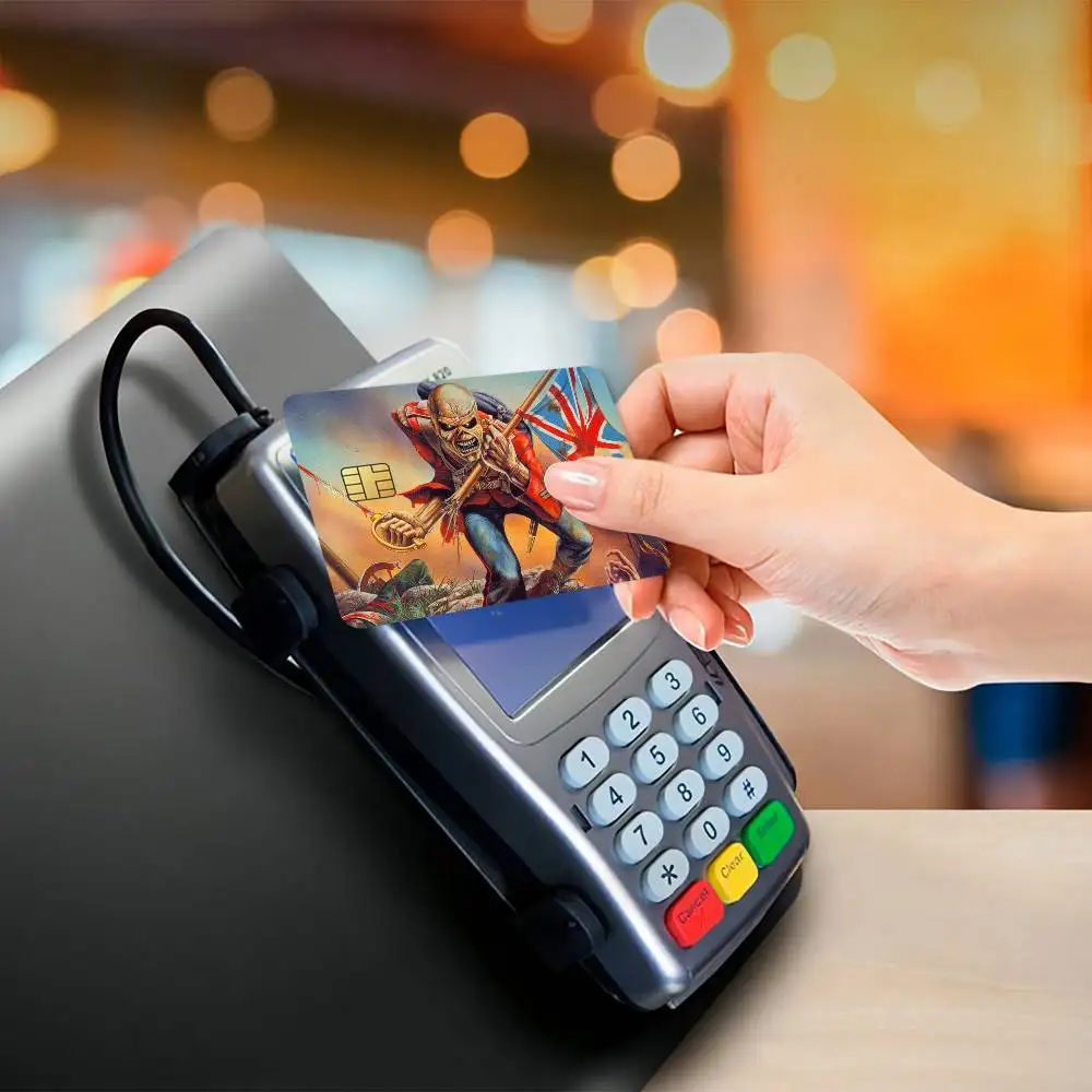 Band I-IRON M-MAIDEN Credit Card Skin Stickers for Bank Card Bus Metro Card Sticker Waterproof Gift