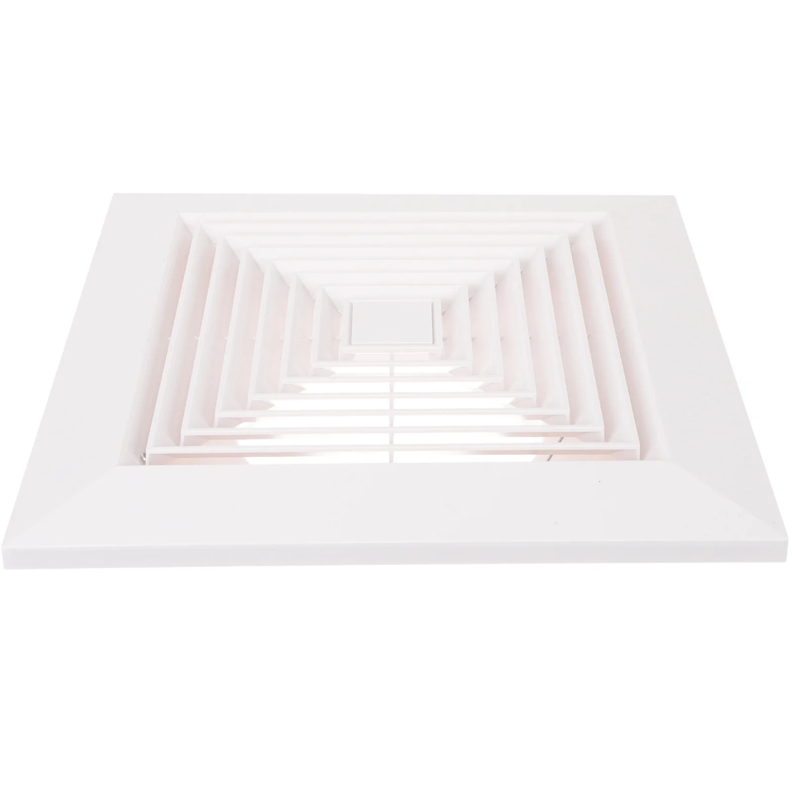 Cubierta de rejilla de techo cuadrada de 6 pulgadas, difusor de registro de ventilación de aire de plástico para baño, cocina, conductos de retorno de CA, escape interior