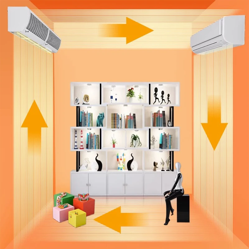 タイマー付き電動カーテン,0.9/1.2/1.5/1.8 m,コールド/ウォーム,サイレント,電気,暖房,ドアヘッド