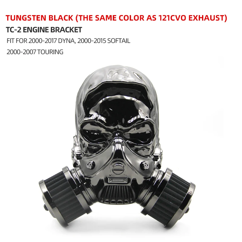 Motorcycle Skull Air Filter CNC Aluminum Magnesium Intake Air
