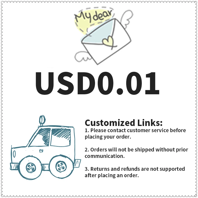 Shipping/Customization Link/Please Contact Customer Service to Purchase Refunds Are Not Supported After Payment