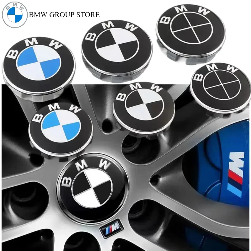 

BMW GROUP 4Pcs 56MM 68MM Car Wheel Center Hub Cover Caps For BMW M M5 E39 E46 E60 E90 F01 F10 F30 G01 G20 G21 G30 G11 F15 X5 X3