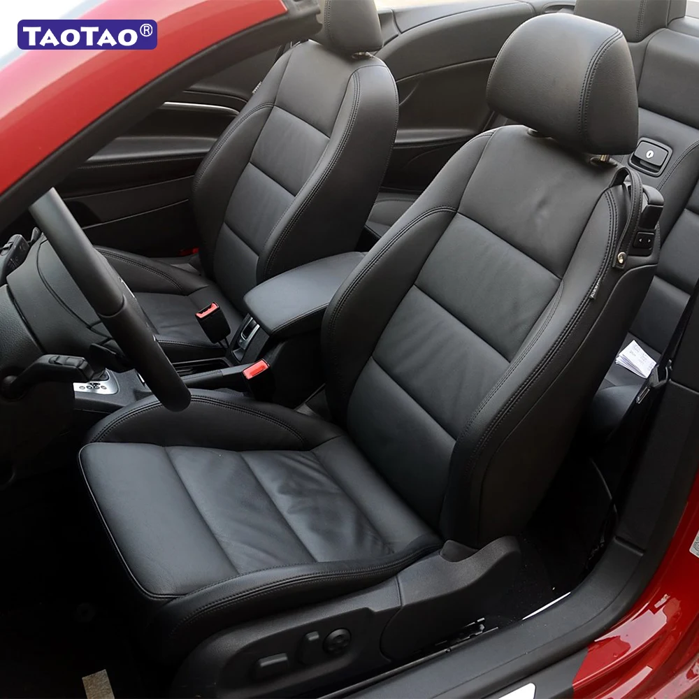 For Volkswagen VW Eos 2006 2007 2008 2009 2010 2011 2012 2013 2014 2015 Faux Leather Custom Car Seat Covers for 2 Front Seats