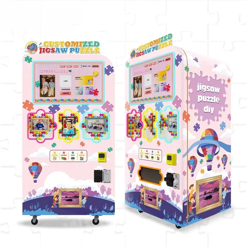 Multi-Language Settings Mini Self-service Vending Machine Automatic DIY Jigsaw Puzzle Vending Machine