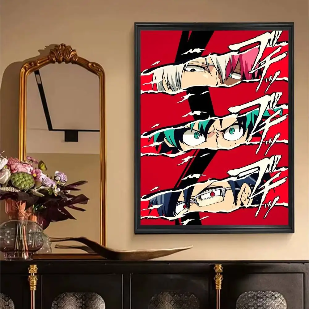 الكلاسيكية أنيمي بطلي الأكاديمية المشارك ذاتية اللصق الفن مقاوم للماء ورقة ملصق مقهى بار غرفة جدار ديكور