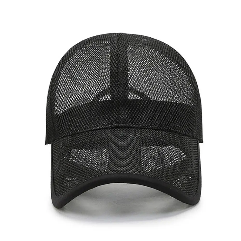 Quick Dry Outdoor Sports Adjustable Fashion Full Mesh Hats Baseball Cap Sun Protection Caps Summer Sunscreen Hats