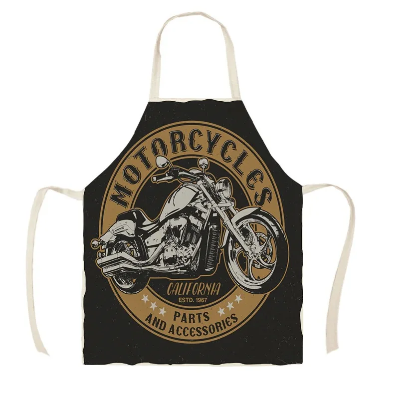 Cartoon motorcycle apron apron dress baking accessories aprons for woman women apron apron for men barber mat garden apron smock