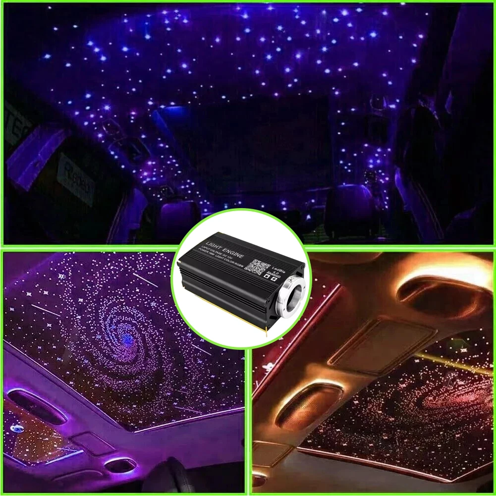 12W 16 couleurs voiture toit étoile lumière APP contrôle voiture ciel étoilé lumière optique étoile plafonnier pour ciel étoilé plafond