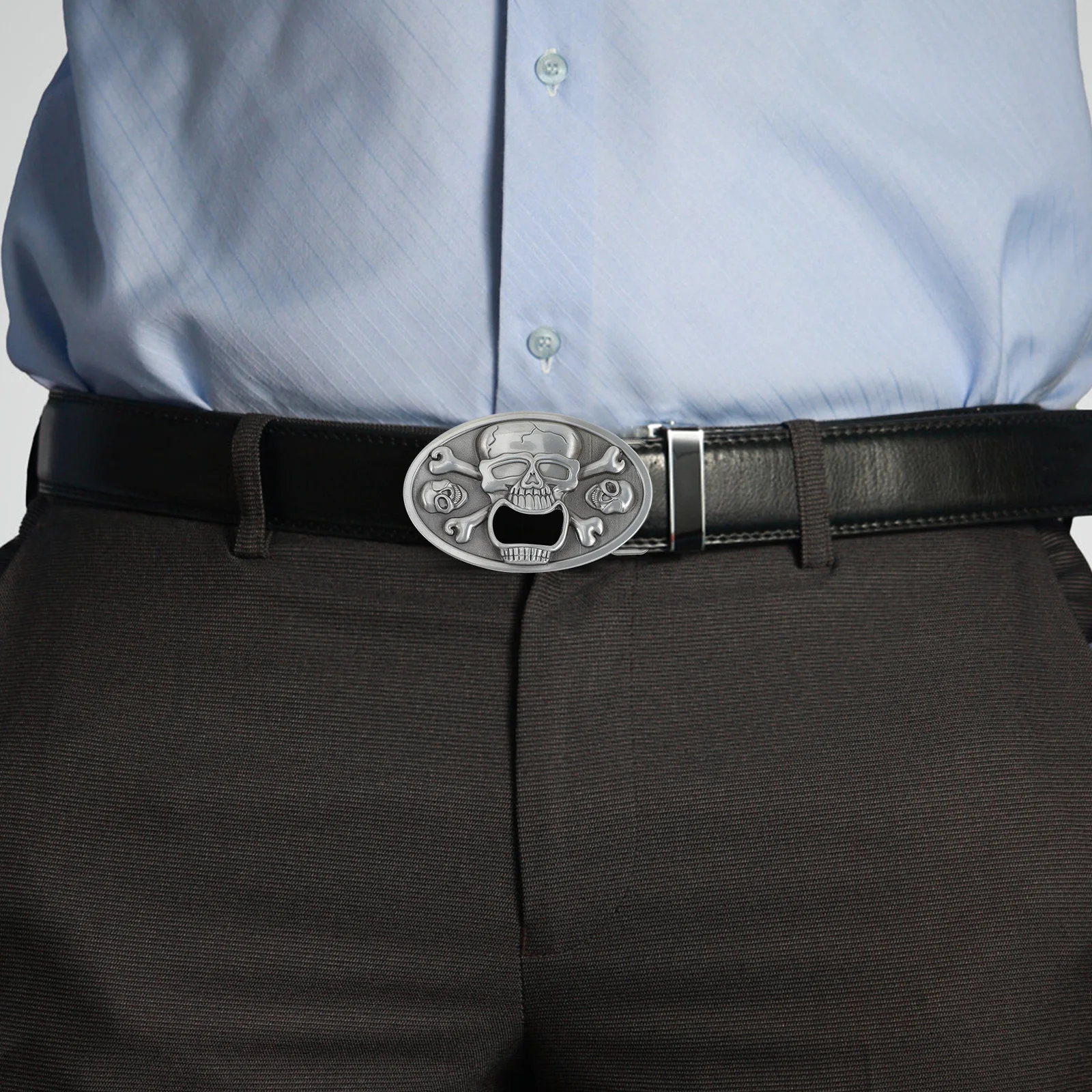 

Skull Bottle Opener Multifunctional Portable Belt Buckle Halloween Gift Men Camping Bar Kitchen Picnic Bottle Opener