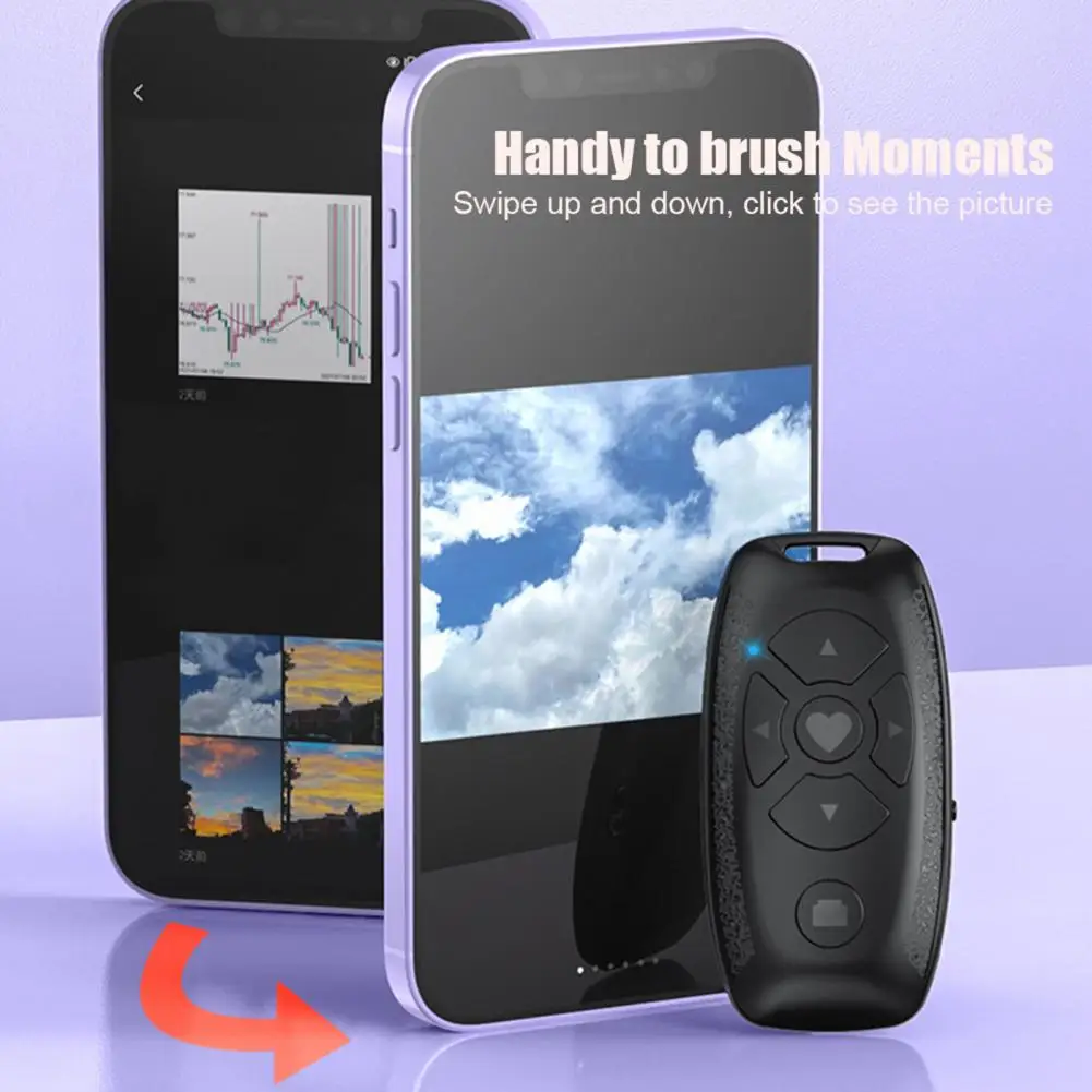 Universal Selfie Remote Control Quick Pairing Stable Transmission Rechargeable Battery Bluetooth-compatible Remote Control