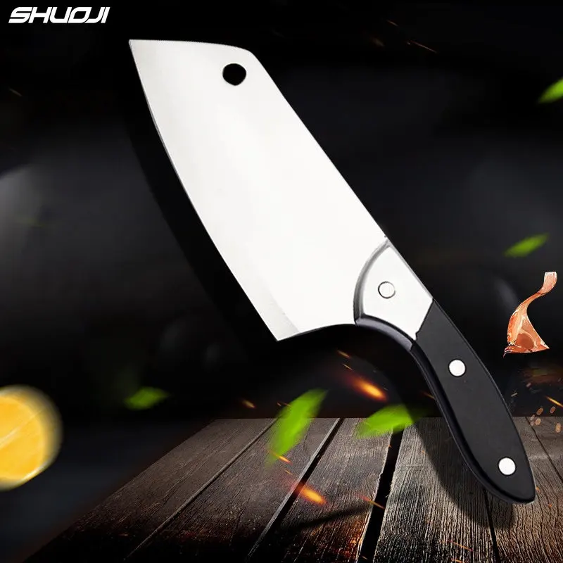 Professional Kitchen Knife 7 Inch Sharp Blade Chopping Chef Knife 5Cr15 Stainless Steel Cooking Knife 58HRC Cleaver Tool