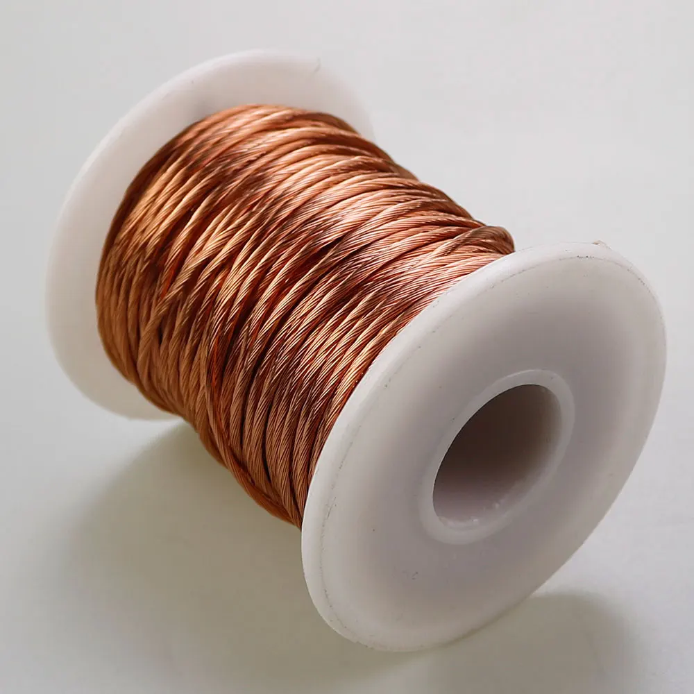 1M 0.2x5 0.2x10 0.2x20 0.2x30 0.2x50 0.2x60 0.2x70 Strands Litz Wire Enameled Copper Wire Litz Crystal Wires Diameter 0.2mm