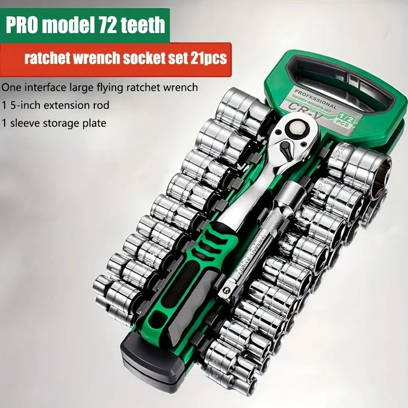 21-piece-3-8-inch-drive-ratchet-socket-set-72-tooth-pro-grade-tool-kit-for-auto-repair-home-maintenance