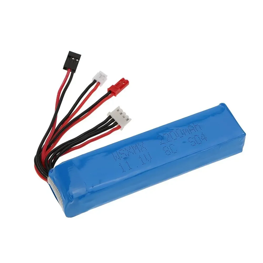 EBOYU 11.1V 2200mAh 8C 3S Li-po Battery 3 Connector for JR Futaba Walkera RadioLink Transmitter