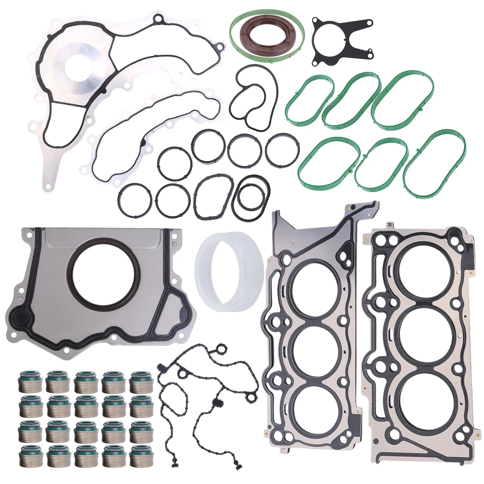 

Head Gasket Kit Compatible for Maserati Quattroporte M156 Ghibli Levante 3.0T M000324016 M000324017 M000302852