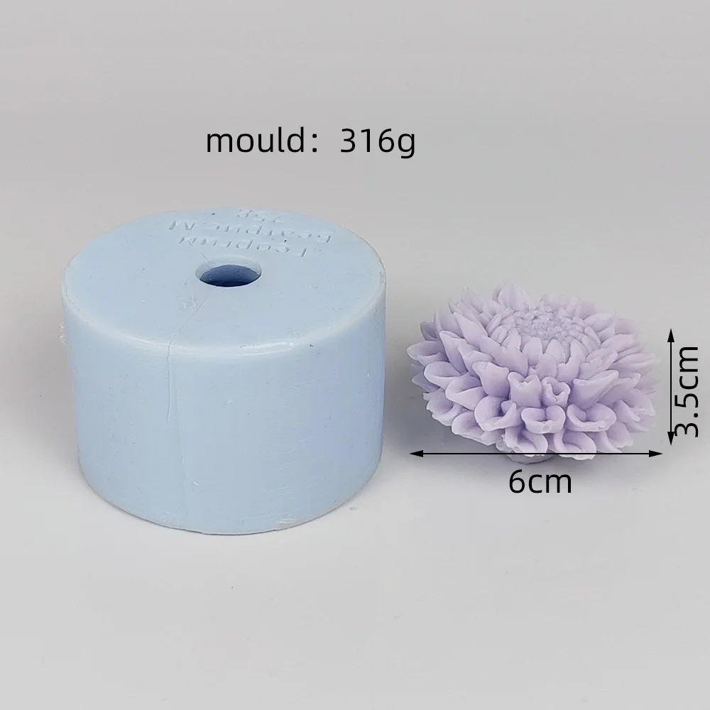 3d Chrysantheme Silikon form Blumen Form Kuchen Schokolade Kerze Seifen form DIY Aroma thera rpy Haushalts dekoration Handwerk Werkzeuge