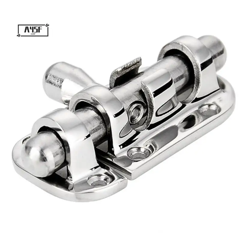 

A45F-Boat Barrel Bolt Cabinet Door Latch Lock Marine Stainless Steel Latch For Boat Yacht Door Window Durable Easy To Use