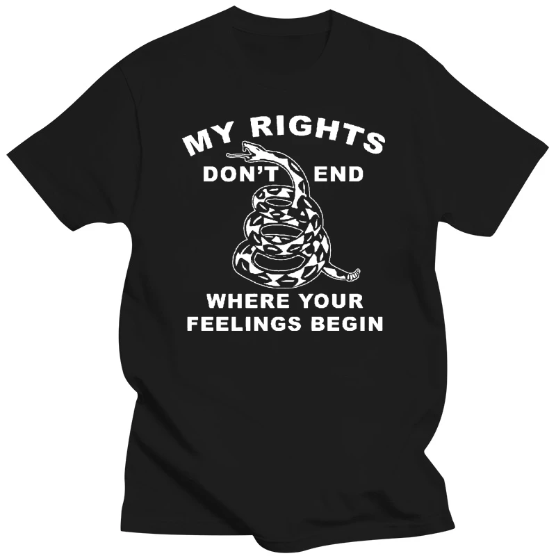 My Rights Dont End Where Your Feelings Begin T-Shirt Gadsden Tee Shirt