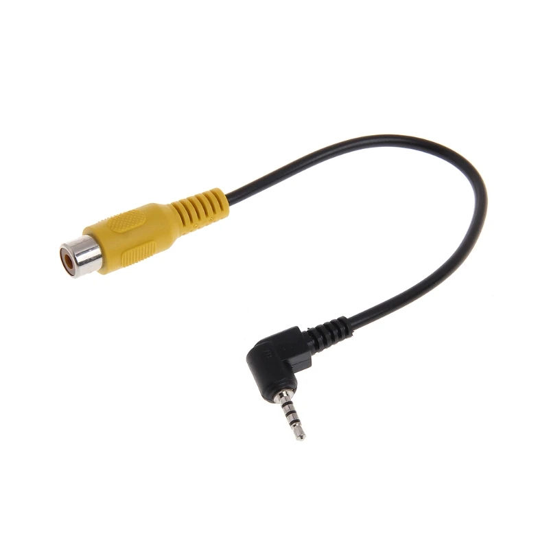 E9LB 2,5 mm gniazdo stereo wtykiem męskim na żeński kabel adaptera konwertera wideo RCA do GPS
