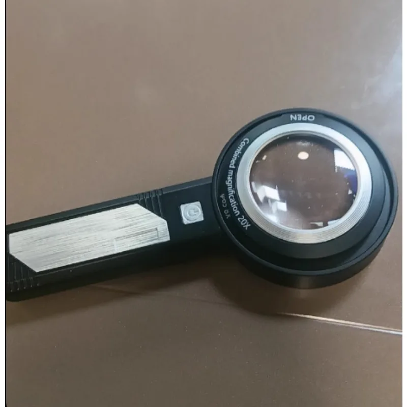 

HD Dual Lens Rechargeable Magnifying Glasses with LED Lights Helping Hand Soldering Loupe Phone Screen Magnifier Solder Clamp