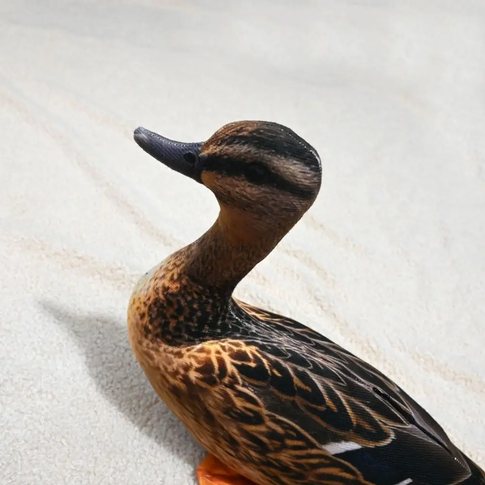Creative Stuffed Animal Simulation Duck Vivid Lifelike Home Ornament Stuffed Duck Throw Cushion Soft Cute Duck Pillow