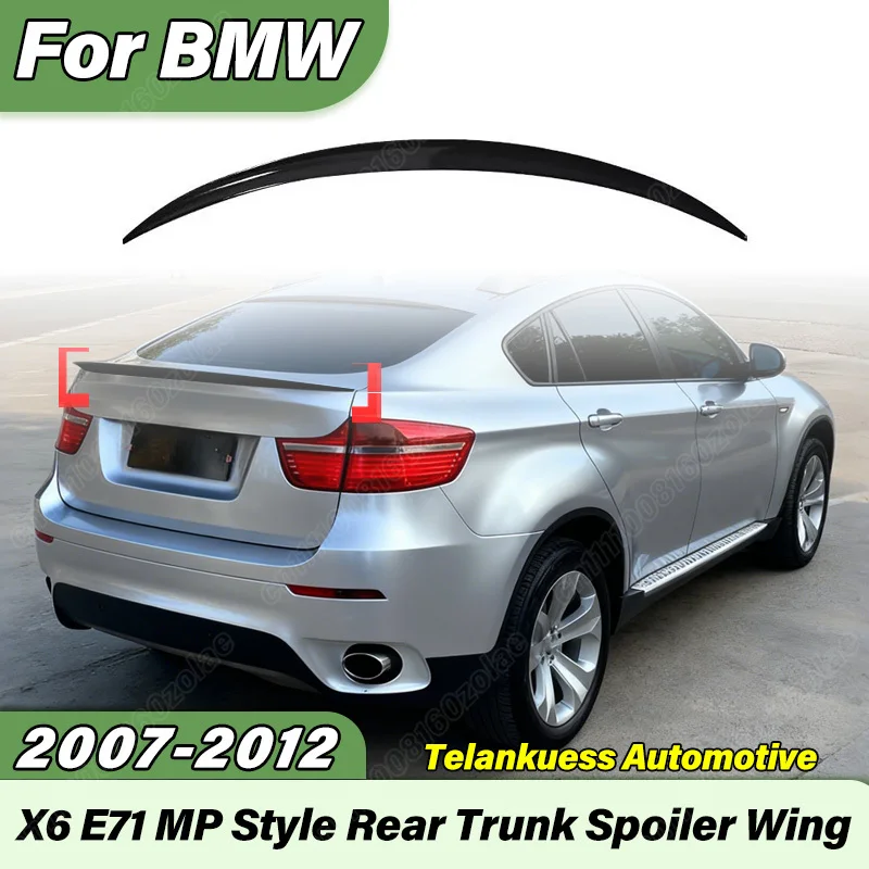 

For BMW X6 E71 2007 2008 2009 2010 2011 2012 Car MP Style Rear Trunk Spoiler Sports Racing Lip Spoiler Body Modification Kit