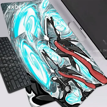 Pokemon Greninja charix X LockEdge oyun Mouse Pad büyük ofis Lucario bilgisayar masası masa kauçuk Mat DIY özel MousPad