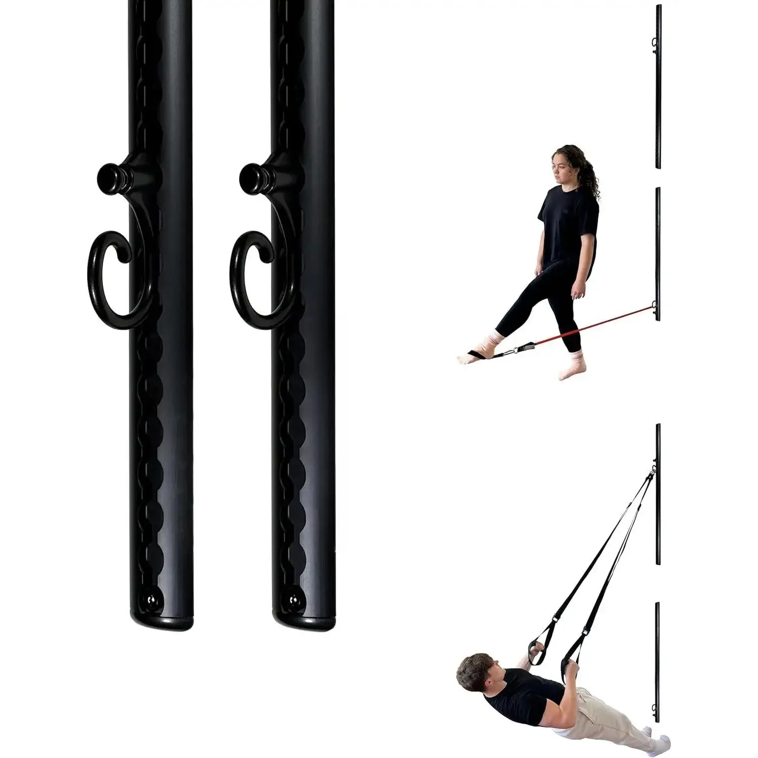 نظام اللياقة البدنية المثبت على الحائط من الألومنيوم من YOU - قابل للتعديل، متعدد الوظائف، لتوفير المساحة في صالة الألعاب الرياضية المنزلية للقوة