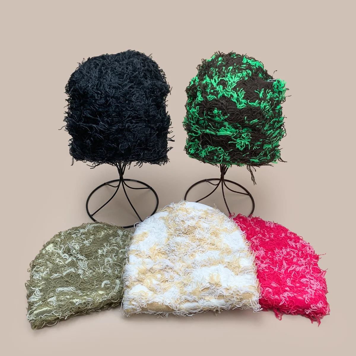 High Quality Winter Embroidery Graphic Print Casual Hat Outdoor Skullcap Stretchable Beanie Unisex