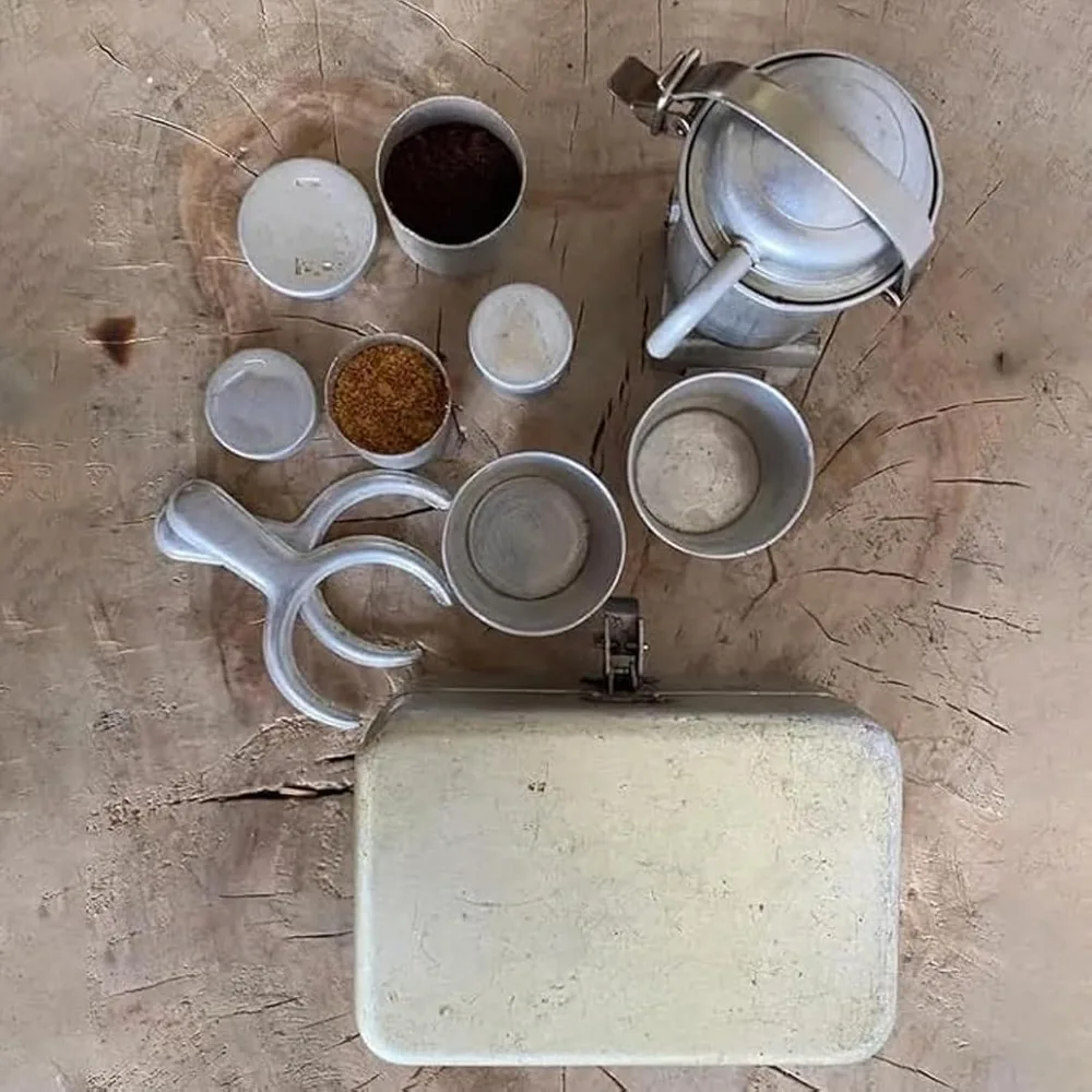 

Многоразовые дополнительные редкие коллекционные коллекционные кофе для кемпинга, легко чистящиеся многофункциональные походные посуды, мини-набор с чашками для походного горшка