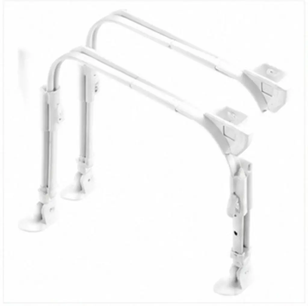 1Pair Self-Locking U-Shaped Folding Desk Legs Hard Iron Foldable Replacement Leg for Bed Desk Sofa Table Nonslip Stable Table