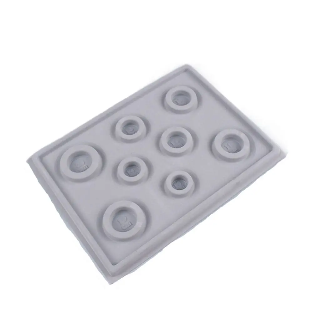 Beading Tray Resin Plastic Bracelet Beading Tray Jewelry Design Tool Measuring Tool DIY Necklace Tool Gray Flocked Bead Board