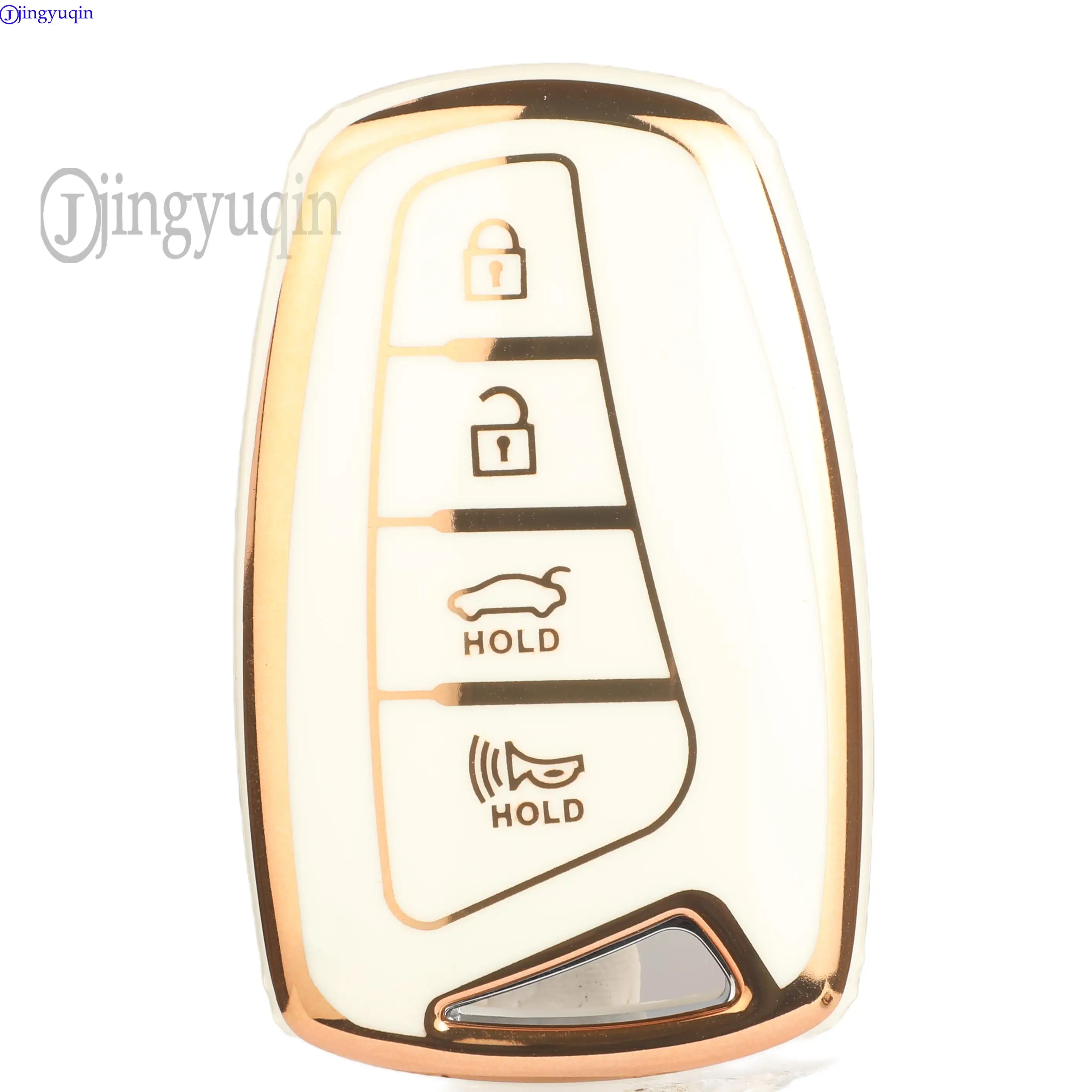 

jingyuqin For Hyundai Grandeur HG Sedan Genesis G80 Santa Fe 3DM Grand SantaFe 2018 IX45 EQUUS Azera Auto Key Shell Case Cover