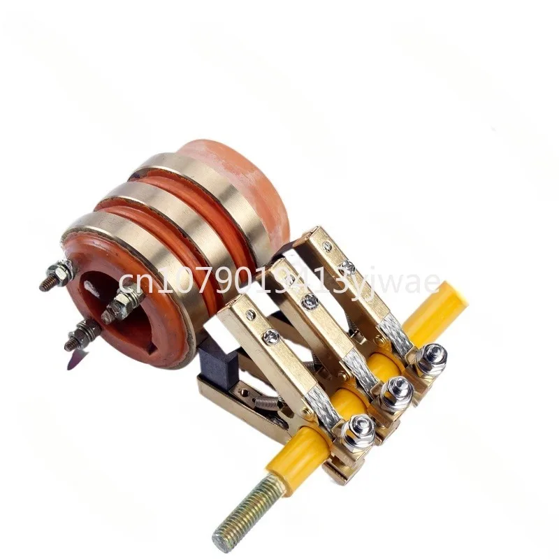 2 Way 3 Way 4 Way Collector Ring Assembly Conductive Slip Ring Copper Carbon Brush Holder Packer Seals Return Copper Ring