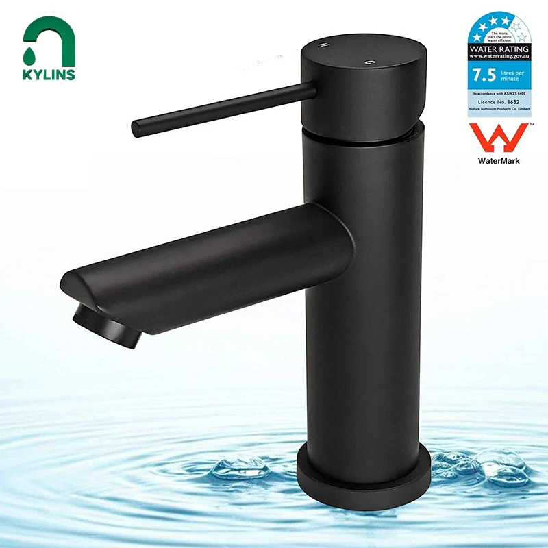 KYLINS Bathroom Faucet Matte black Single Handle Bathroom Sink Faucet for Washing Washbasin Tap Kitchen Sinks Toiletries Tap