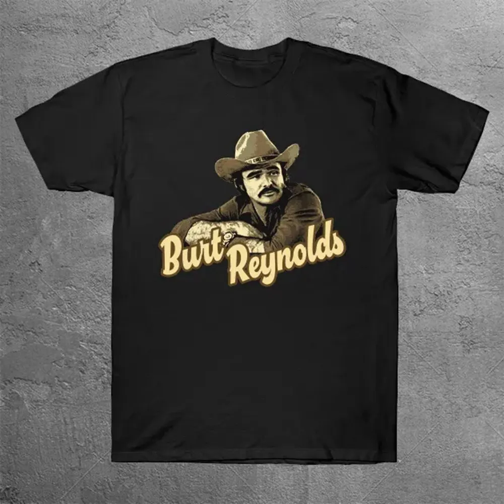 

Retro Burt Reynolds T-Shirt Men Fashion Short Sleeve Tshirts