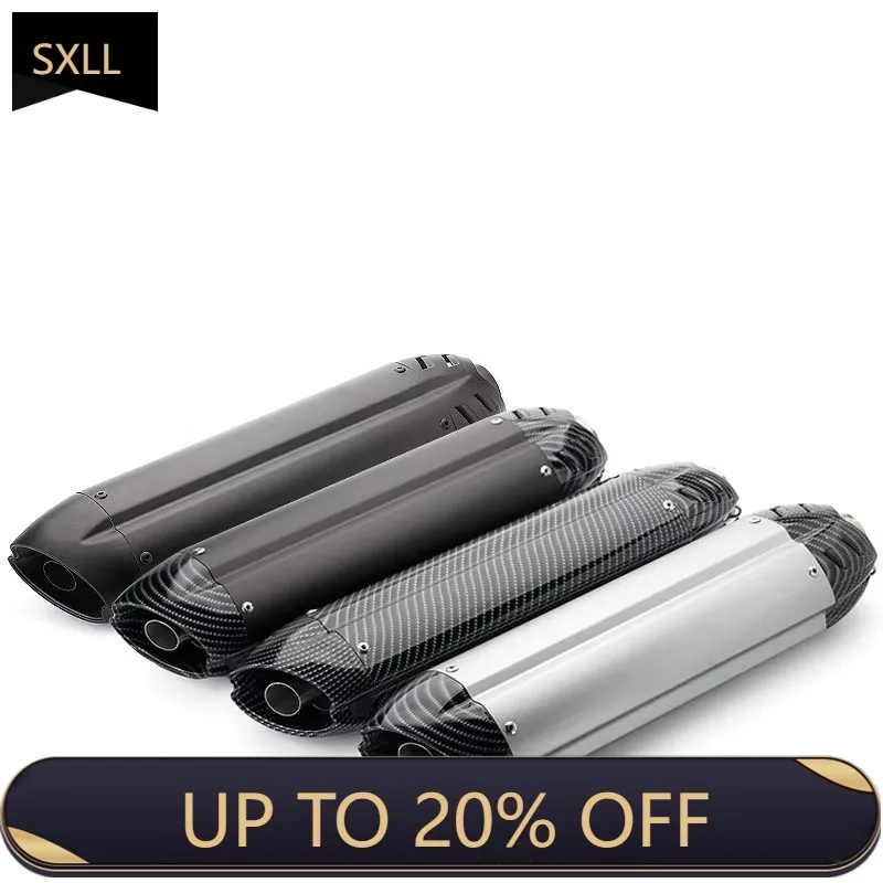 

SXLL Motorcycle Exhaust 470mm dB Killer Escape Muffler 51mm for Z250 Z750 Z1000 Cb1000r CBR250r Exhaust