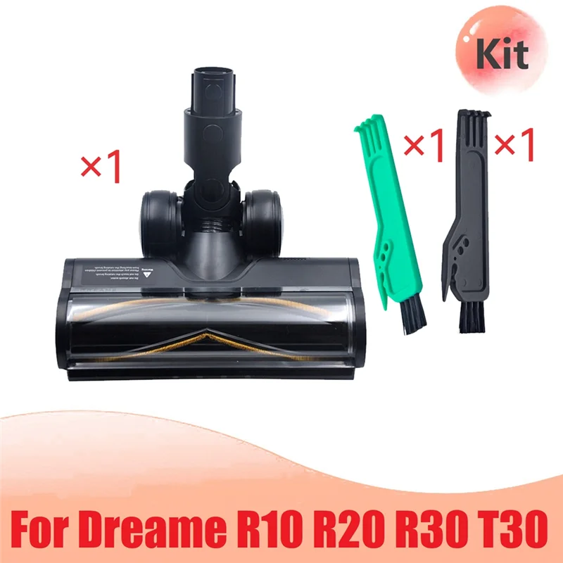 فرشاة أرضية كهربائية دوارة ناعمة مع إضاءة غبار LED لملحقات المكنسة الكهربائية Dreame R10 R20 R30 T30