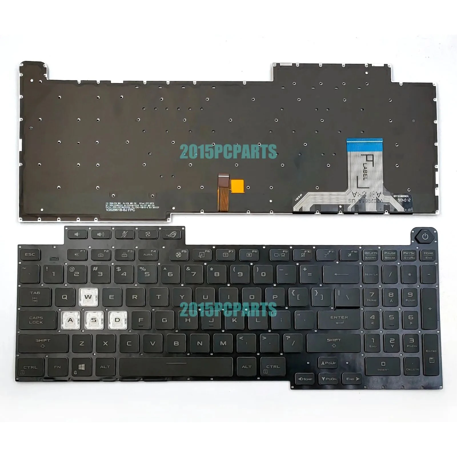 US Laptop Keyboard for ASUS ROG Strix G17 G713QR G713QY G713Q G713QE G713QM no pointer with backlight